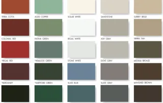 Corrugated Metals Color Chart